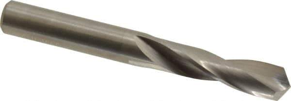 M.A. Ford - 0.295" 118° Spiral Flute Solid Carbide Screw Machine Drill Bit - Bright Finish, Right Hand Cut, 1-1/4" Flute Length, 2-1/2" OAL, Faceted Point, Straight Shank - Exact Tool & Supply