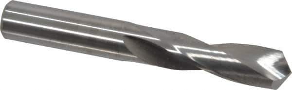 M.A. Ford - 0.348" 118° Spiral Flute Solid Carbide Screw Machine Drill Bit - Bright Finish, Right Hand Cut, 1-1/4" Flute Length, 2-1/2" OAL, Faceted Point, Straight Shank - Exact Tool & Supply