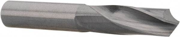M.A. Ford - 0.397" 118° Spiral Flute Solid Carbide Screw Machine Drill Bit - Bright Finish, Right Hand Cut, 1-1/4" Flute Length, 2-3/4" OAL, Faceted Point, Straight Shank - Exact Tool & Supply