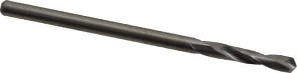 M.A. Ford - 2.49936mm 118° Spiral Flute Solid Carbide Screw Machine Drill Bit - Bright Finish, Right Hand Cut, 14mm Flute Length, 43mm OAL, Faceted Point, Straight Shank - Exact Tool & Supply