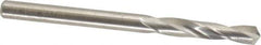 M.A. Ford - 4.0005mm 118° Spiral Flute Solid Carbide Screw Machine Drill Bit - Bright Finish, Right Hand Cut, 22mm Flute Length, 55mm OAL, Faceted Point, Straight Shank - Exact Tool & Supply