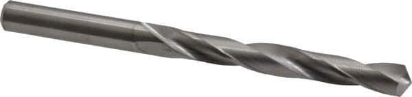 M.A. Ford - Letter E (1/4) 118° Solid Carbide Jobber Drill - Bright Finish, Right Hand Cut, Spiral Flute, Straight Shank, 3-1/4" OAL, Faceted Point - Exact Tool & Supply