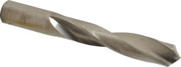 M.A. Ford - 3/4" 118° Solid Carbide Jobber Drill - Bright Finish, Right Hand Cut, Spiral Flute, Straight Shank, 5-3/4" OAL, Faceted Point - Exact Tool & Supply