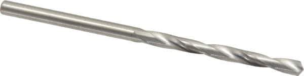 M.A. Ford - #40 118° Solid Carbide Jobber Drill - Bright Finish, Right Hand Cut, Spiral Flute, Straight Shank, 2" OAL, Faceted Point - Exact Tool & Supply