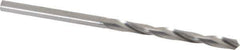 M.A. Ford - #42 118° Solid Carbide Jobber Drill - Bright Finish, Right Hand Cut, Spiral Flute, Straight Shank, 2" OAL, Faceted Point - Exact Tool & Supply