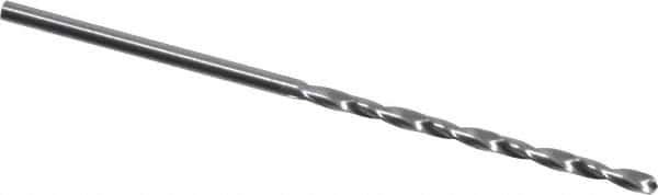 M.A. Ford - #56 118° Solid Carbide Jobber Drill - Bright Finish, Right Hand Cut, Spiral Flute, Straight Shank, 1-1/2" OAL, Faceted Point - Exact Tool & Supply