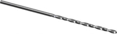 M.A. Ford - #56 118° Solid Carbide Jobber Drill - Bright Finish, Right Hand Cut, Spiral Flute, Straight Shank, 1-1/2" OAL, Faceted Point - Exact Tool & Supply