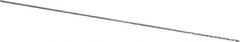 M.A. Ford - #80 118° Solid Carbide Jobber Drill - Bright Finish, Right Hand Cut, Spiral Flute, Straight Shank, 1-1/2" OAL, Faceted Point - Exact Tool & Supply