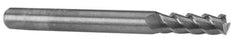M.A. Ford - 0.1968", 20mm LOC, 5mm Shank Diam, 51mm OAL, 3 Flute, Solid Carbide Square End Mill - Single End, TiN Finish, Spiral Flute, 53° Helix, Centercutting, Right Hand Cut, Right Hand Flute, Series 112 - Exact Tool & Supply