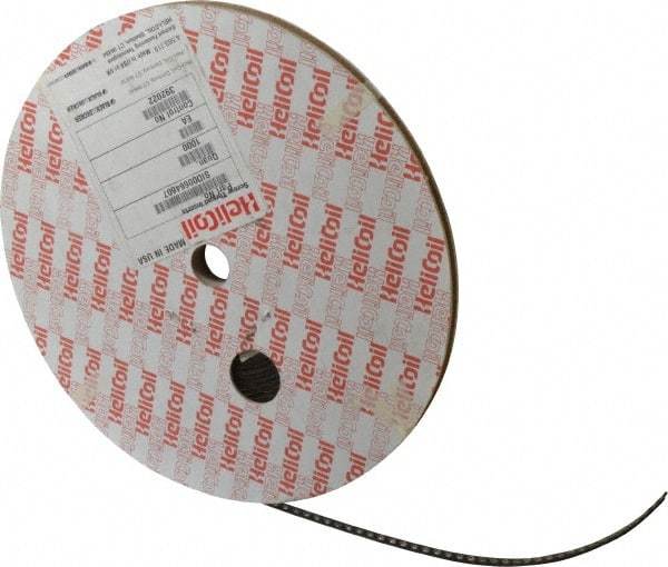 Heli-Coil - #4-40 UNC, 0.112" OAL, Free Running Helical Insert - 2-3/4 Free Coils, Tangless, 304 Stainless Steel, 1D Insert Length - Exact Tool & Supply