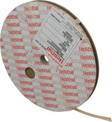 Heli-Coil - #6-32 UNC, 0.138" OAL, Free Running Helical Insert - 2-3/4 Free Coils, Tangless, 304 Stainless Steel, 1D Insert Length - Exact Tool & Supply