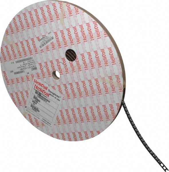 Heli-Coil - #8-32 UNC, 0.246" OAL, Free Running Helical Insert - 6 Free Coils, Tangless, 304 Stainless Steel, 1-1/2D Insert Length - Exact Tool & Supply
