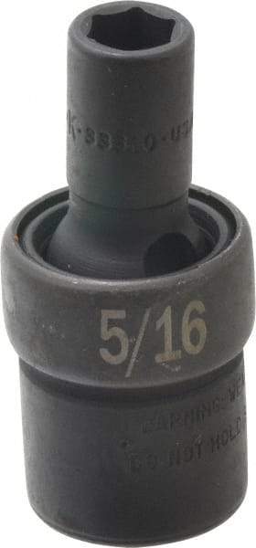 SK - 3/8" Drive 5/16" Standard Universal Impact Socket - 6 Points, 2" OAL - Exact Tool & Supply
