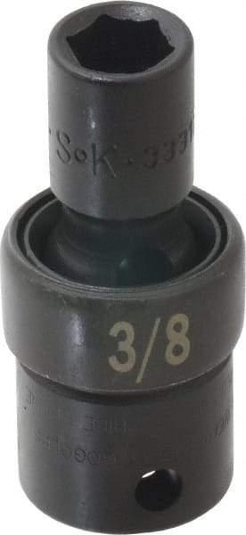 SK - 3/8" Drive 3/8" Standard Universal Impact Socket - 6 Points, 2-1/8" OAL - Exact Tool & Supply