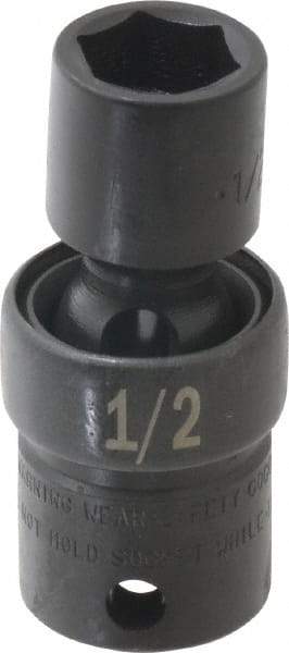 SK - 3/8" Drive 1/2" Standard Universal Impact Socket - 6 Points, 2-9/64" OAL - Exact Tool & Supply