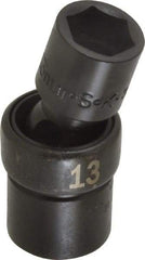 SK - 3/8" Drive 13mm Standard Universal Impact Socket - 6 Points, 2-9/64" OAL - Exact Tool & Supply