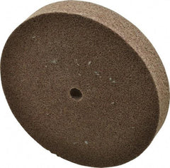 3M - 6" Diam, 1" Face Width, 1/2" Center Hole, Medium Grade, Aluminum Oxide Deburring Wheel - Unitized, Hard Density 7 Grade, 7,500 RPM - Exact Tool & Supply