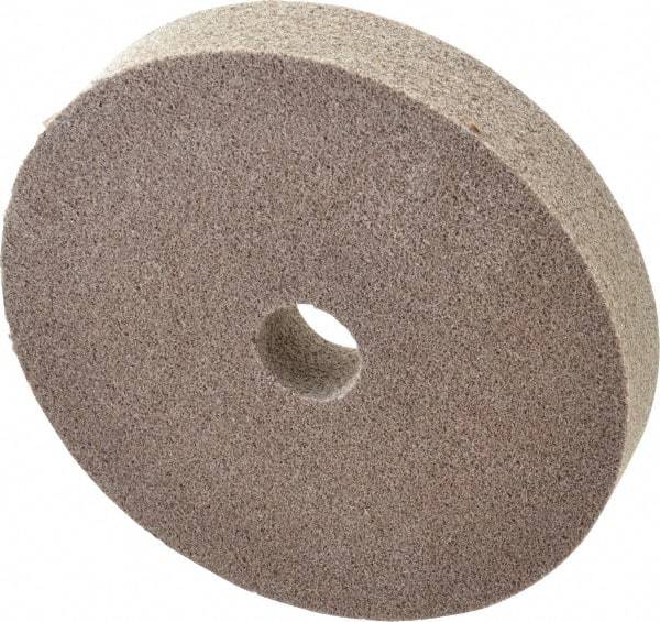 3M - 6" Diam, 1" Face Width, 1" Center Hole, Fine Grade, Aluminum Oxide Deburring Wheel - Unitized, Medium Density 5 Grade, 7,500 RPM - Exact Tool & Supply