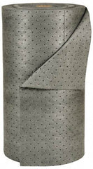 Brady SPC Sorbents - 38 Gal Capacity per Package, Universal Roll - 150' Long x 30" Wide, Gray, Polypropylene - Exact Tool & Supply