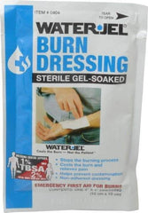 North - 4" Long x 4" Wide, General Purpose Gel Soaked Burn Dressing - White, Nonwoven Bandage - Exact Tool & Supply