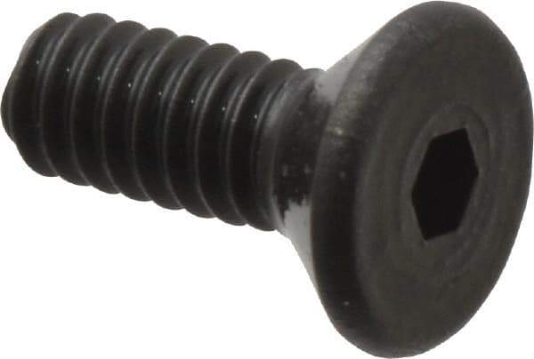 Value Collection - #2-56 UNC Hex Socket Drive, 82° Flat Screw - Alloy Steel, Black Oxide Finish, Fully Threaded, 1/4" OAL - Exact Tool & Supply