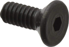 Value Collection - #2-56 UNC Hex Socket Drive, 82° Flat Screw - Alloy Steel, Black Oxide Finish, Fully Threaded, 1/4" OAL - Exact Tool & Supply