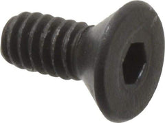 Value Collection - #3-48 UNC Hex Socket Drive, 82° Flat Screw - Alloy Steel, Black Oxide Finish, Fully Threaded, 1/4" OAL - Exact Tool & Supply