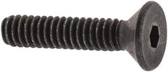 Value Collection - #3-48 UNC Hex Socket Drive, 82° Flat Screw - Alloy Steel, Black Oxide Finish, Fully Threaded, 1/2" OAL - Exact Tool & Supply