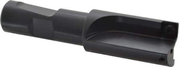 Kennametal - 1" Cut Diam, 8.64mm Max Depth of Cut, 3/4" Shank Diam, 4" OAL, Indexable Square Shoulder Centercutting End Mill - SPEB 322 Inserts, Weldon Shank, 0° Lead Angle, Through Coolant - Exact Tool & Supply