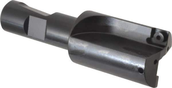 Kennametal - 1-1/4" Cut Diam, 8.64mm Max Depth of Cut, 3/4" Shank Diam, 4" OAL, Indexable Square Shoulder Centercutting End Mill - SPEB 322 Inserts, Weldon Shank, 0° Lead Angle, Through Coolant - Exact Tool & Supply