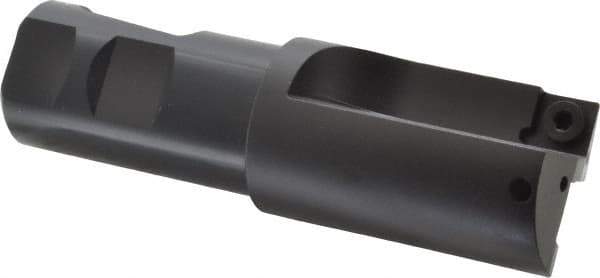 Kennametal - 1-1/2" Cut Diam, 11.94mm Max Depth of Cut, 1-1/4" Shank Diam, 4.78" OAL, Indexable Square Shoulder Centercutting End Mill - SPEB 422 Inserts, Weldon Shank, 0° Lead Angle, Through Coolant - Exact Tool & Supply
