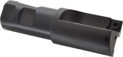 Kennametal - 1-1/2" Cut Diam, 11.94mm Max Depth of Cut, 1-1/4" Shank Diam, 4.78" OAL, Indexable Square Shoulder Centercutting End Mill - SPEB 422 Inserts, Weldon Shank, 0° Lead Angle, Through Coolant - Exact Tool & Supply