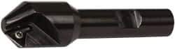 Kennametal - 0.83" Max Cut Diam, 0.27" Min Cut Diam, 7.62mm Max Depth of Cut, Indexable Chamfer and Angle End Mill - 1 Insert, TPGM 2151 Insert Style, 3" Overall Length, Straight Shank - Exact Tool & Supply