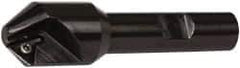 Kennametal - 0.83" Max Cut Diam, 0.27" Min Cut Diam, 7.62mm Max Depth of Cut, Indexable Chamfer and Angle End Mill - 1 Insert, TPGM 2151 Insert Style, 3" Overall Length, Straight Shank - Exact Tool & Supply