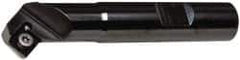 Kennametal - 45° Lead Angle, 0.897" Max Cut Diam, 0.46" Min Cut Diam, 4.96mm Max Depth of Cut, Indexable Chamfer and Angle End Mill - 1 Insert, SDEB 26152 Insert Style, 3" Overall Length, Straight Shank - Exact Tool & Supply