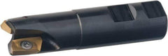 Kennametal - 1" Cut Diam, 0.64" Max Depth of Cut, 1" Shank Diam, 5.968" OAL, Indexable Square Shoulder End Mill - EC18.., EP18.. Inserts, Weldon Shank, 0° Lead Angle, Through Coolant - Exact Tool & Supply