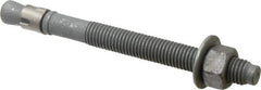 Value Collection - 5/8" Diam, 5/8" Drill, 7" OAL, Wedge Expansion Concrete Anchor - Grade 5 Steel, Galvanized Finish, Hex Nut Head, Hex Drive, 4" Thread Length - Exact Tool & Supply