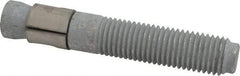 Made in USA - 1" Diam, 1" Drill, 6" OAL, 1-1/8" Min Embedment Wedge Expansion Concrete Anchor - Grade 5 Steel, Galvanized Finish, Hex Nut Head, Hex Drive, 3-1/8" Thread Length - Exact Tool & Supply