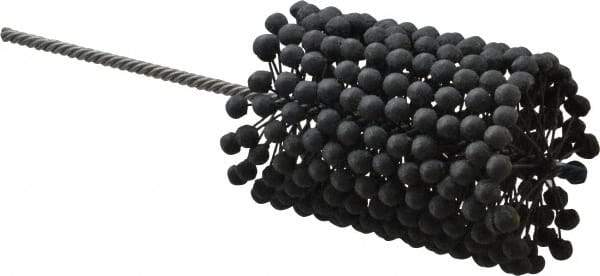 Brush Research Mfg. - 3-1/2" to 4" Bore Diam, 240 Grit, Silicon Carbide Flexible Hone - Extra Fine, 13-1/2" OAL - Exact Tool & Supply