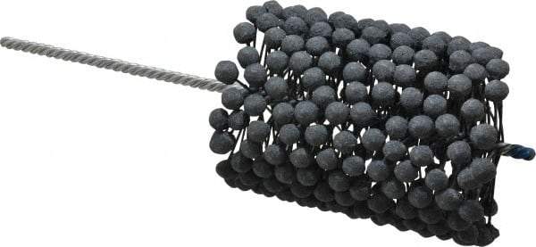 Brush Research Mfg. - 3-3/4" to 4-1/4" Bore Diam, 240 Grit, Silicon Carbide Flexible Hone - Extra Fine, 13-1/2" OAL - Exact Tool & Supply