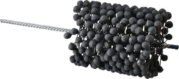 Brush Research Mfg. - 4" to 4-1/2" Bore Diam, 240 Grit, Silicon Carbide Flexible Hone - Extra Fine, 13-1/2" OAL - Exact Tool & Supply