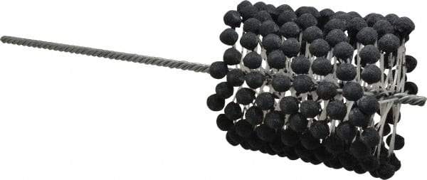 Brush Research Mfg. - 4-1/2" to 5" Bore Diam, 120 Grit, Silicon Carbide Flexible Hone - Fine, 17-1/2" OAL - Exact Tool & Supply