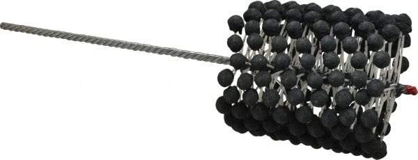 Brush Research Mfg. - 4-1/2" to 5" Bore Diam, 180 Grit, Silicon Carbide Flexible Hone - Extra Fine, 17-1/2" OAL - Exact Tool & Supply