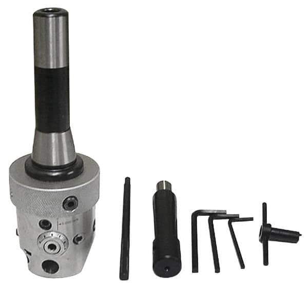 Interstate - 60mm Body Diam, Automatic Offset Boring & Facing Head - 10mm to 150mm Bore Diam, 1/2" Bar Hole Diam - Exact Tool & Supply