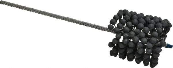 Brush Research Mfg. - 3" to 3-1/4" Bore Diam, 240 Grit, Silicon Carbide Flexible Hone - Extra Fine, 13-1/2" OAL - Exact Tool & Supply
