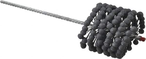 Brush Research Mfg. - 3-1/2" to 3-3/4" Bore Diam, 180 Grit, Silicon Carbide Flexible Hone - Extra Fine, 13-1/2" OAL - Exact Tool & Supply