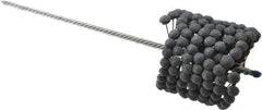 Brush Research Mfg. - 3-1/2" to 3-3/4" Bore Diam, 240 Grit, Silicon Carbide Flexible Hone - Extra Fine, 13-1/2" OAL - Exact Tool & Supply