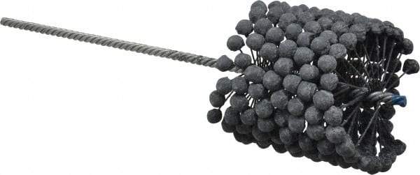 Brush Research Mfg. - 3-7/8" to 4-1/8" Bore Diam, 240 Grit, Silicon Carbide Flexible Hone - Extra Fine, 13-1/2" OAL - Exact Tool & Supply