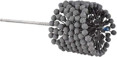Brush Research Mfg. - 4-3/8" to 4-5/8" Bore Diam, 240 Grit, Silicon Carbide Flexible Hone - Extra Fine, 13-1/2" OAL - Exact Tool & Supply