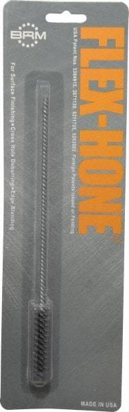 Brush Research Mfg. - 0.433" Bore Diam, 180 Grit, Silicon Carbide Flexible Hone - Extra Fine, 8" OAL - Exact Tool & Supply